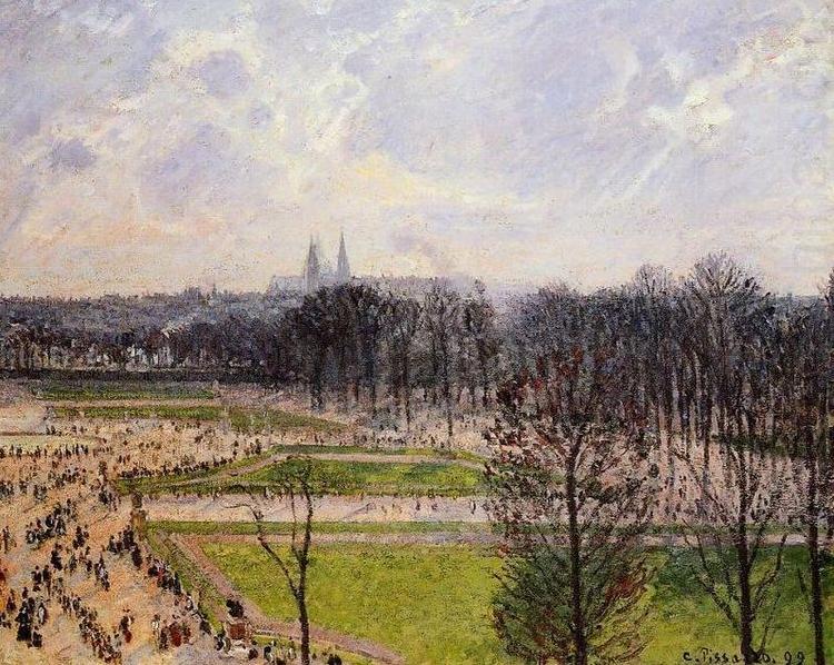 Camille Pissarro Tuileries Gardens Winter Afternoon china oil painting image